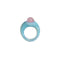 DOT MOUND RING PAARS/BLAUW